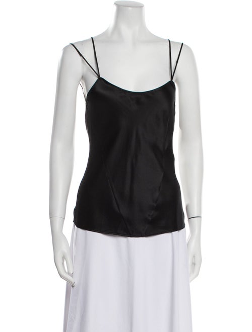 Kiki De Montparnasse Silk Scoop Neck Top