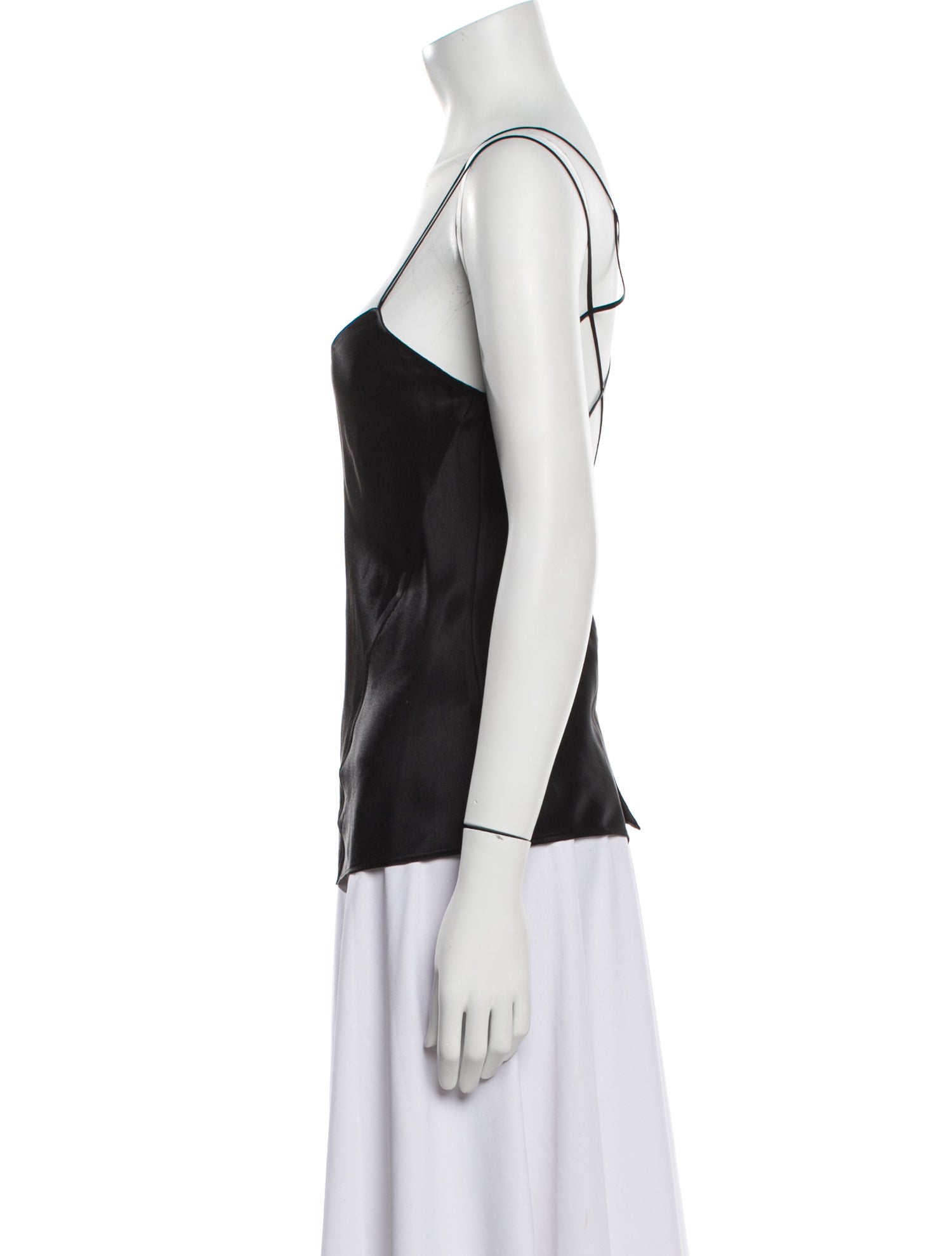 Kiki De Montparnasse Silk Scoop Neck Top