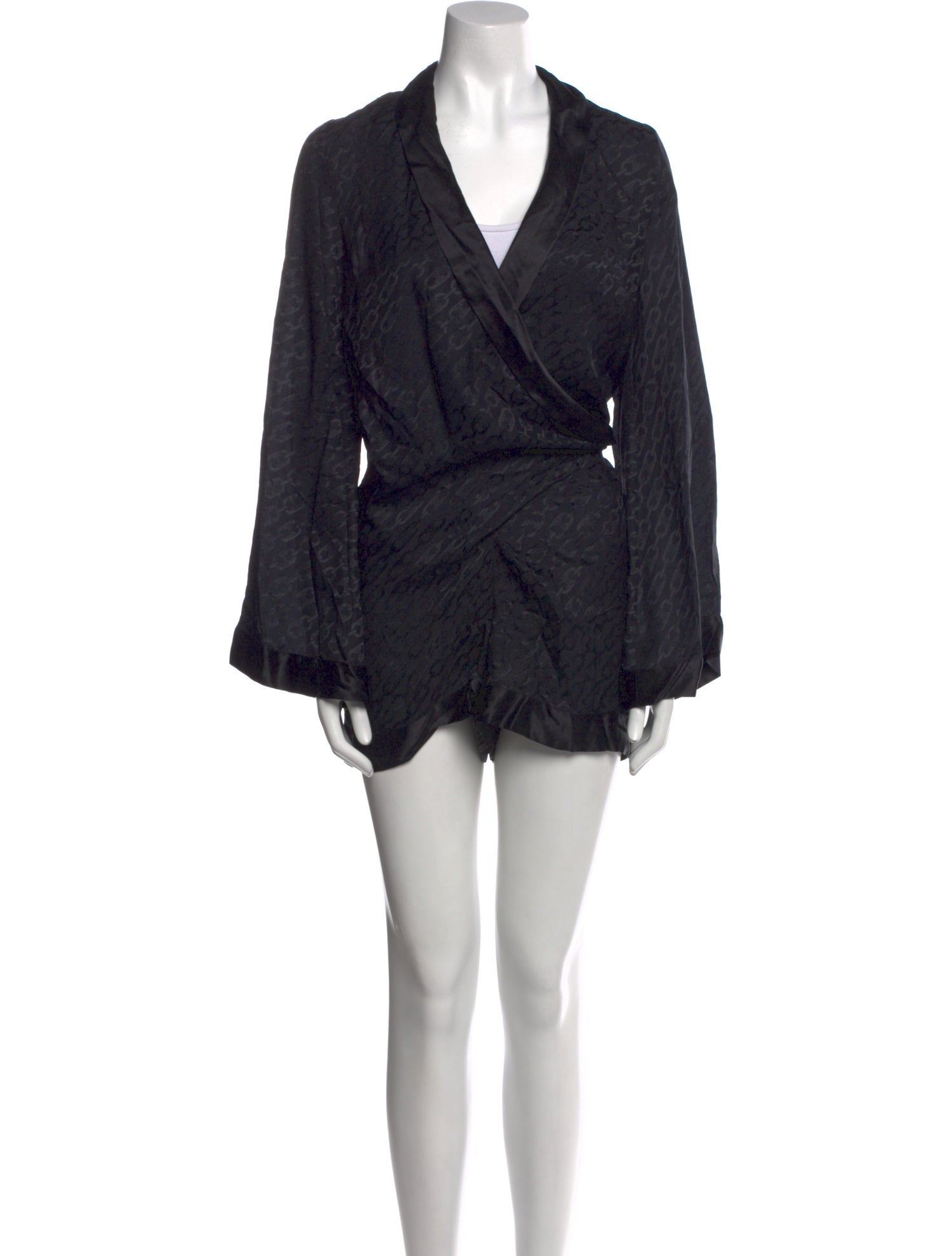 Kiki De Montparnasse Silk V-Neck Romper