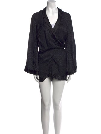 Kiki De Montparnasse Silk V-Neck Romper