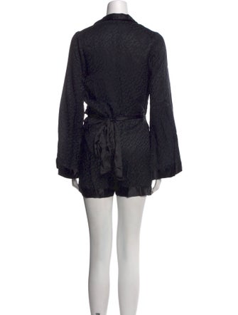 Kiki De Montparnasse Silk V-Neck Romper