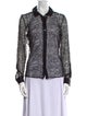 Kiki De Montparnasse Lace Pattern Long Sleeve Button-Up Top