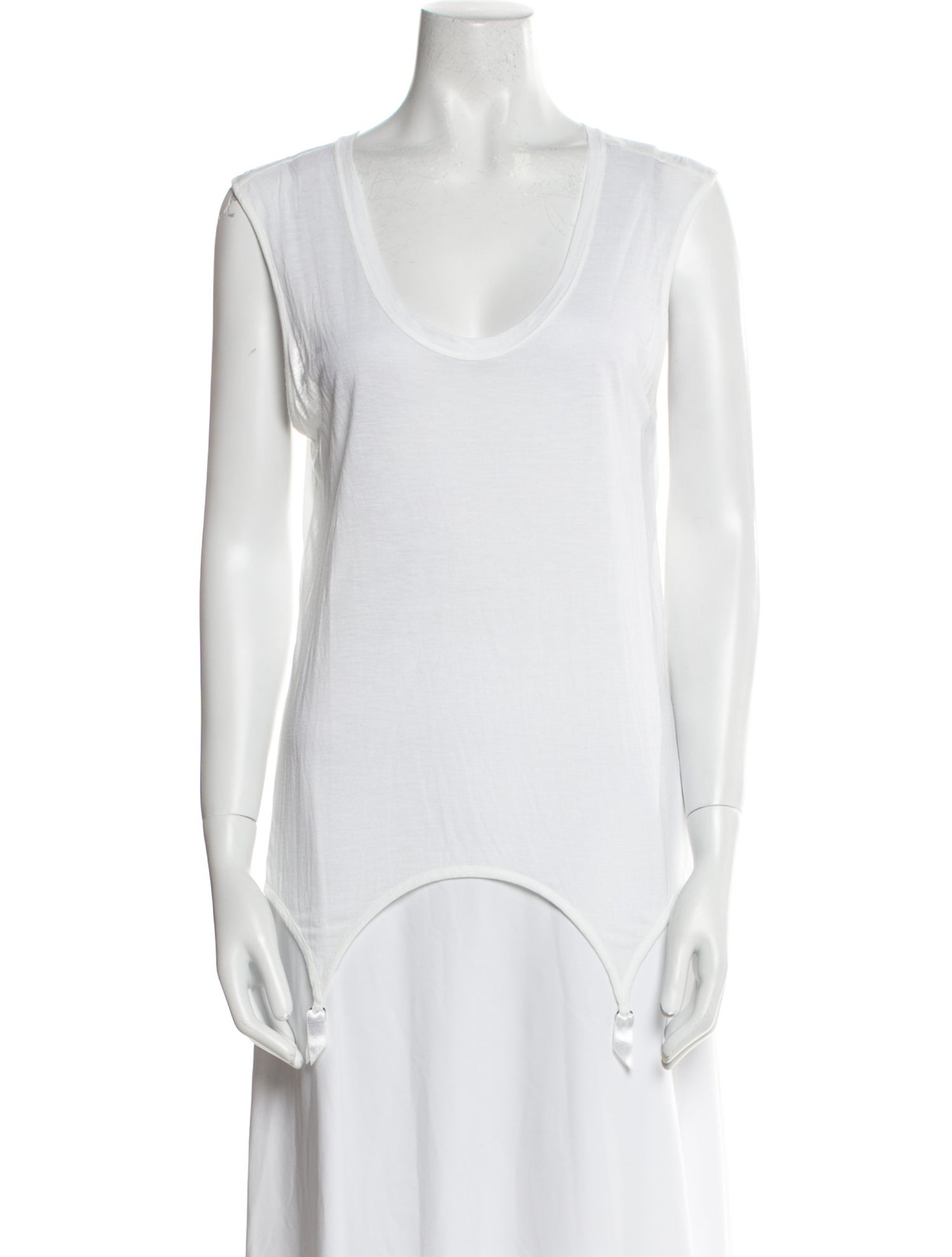 Kiki De Montparnasse Scoop Neck Sleeveless Top