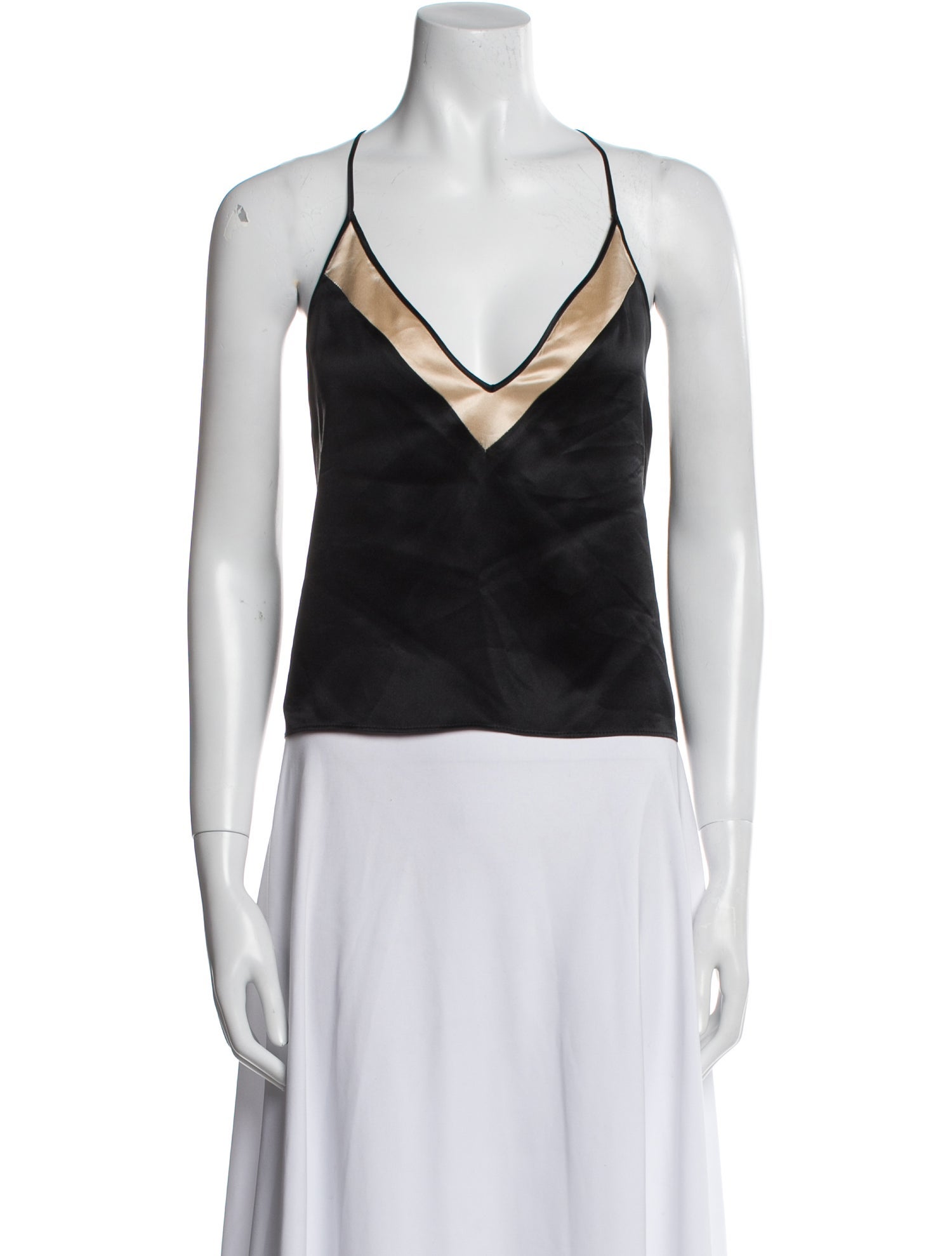 Kiki De Montparnasse Silk V-Neck Top