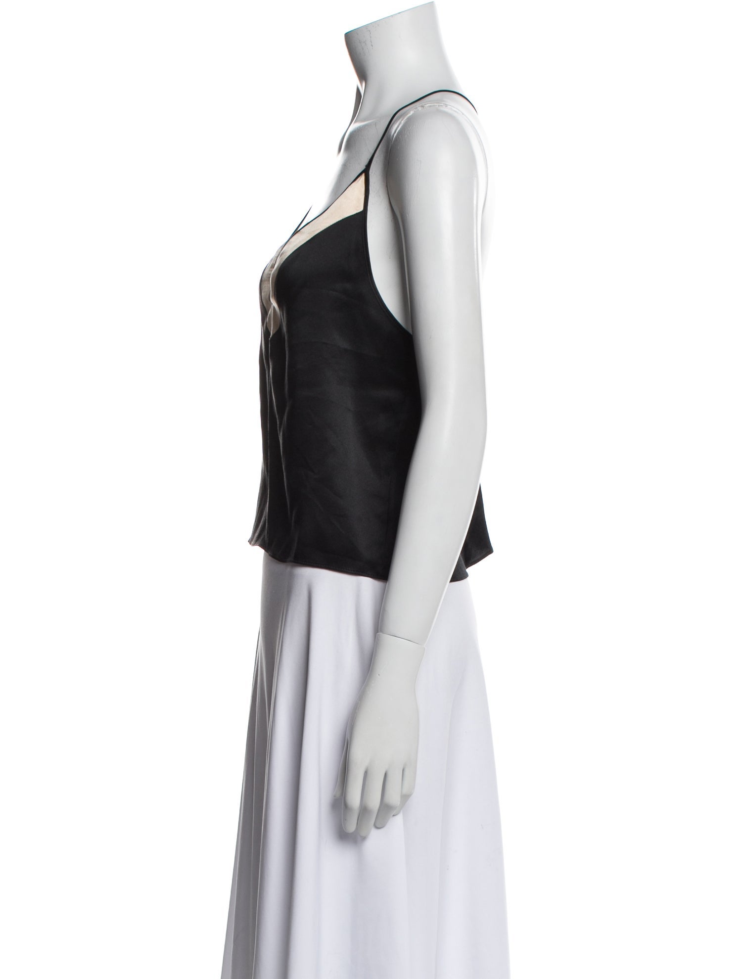 Kiki De Montparnasse Silk V-Neck Top