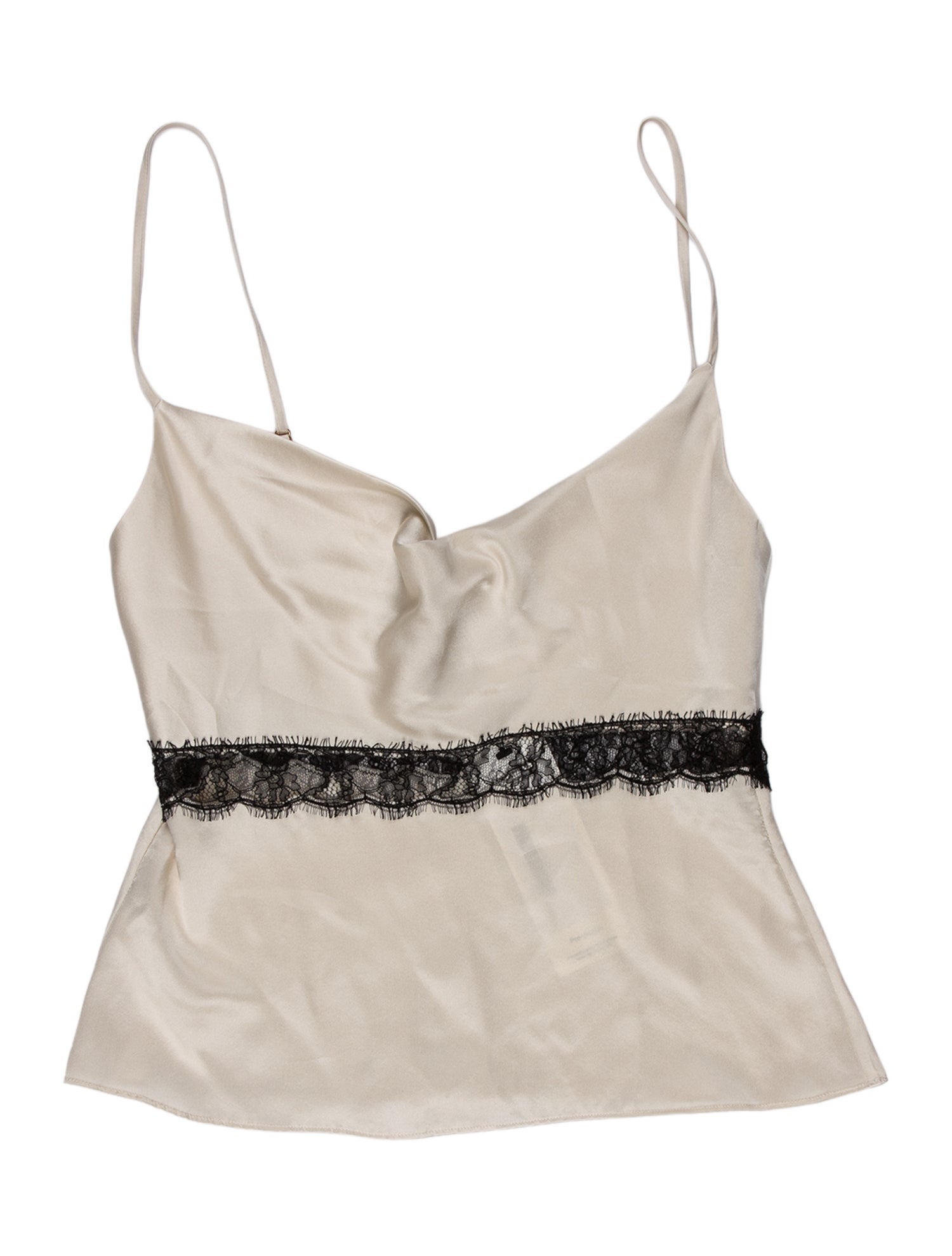 Kiki De Montparnasse Silk Scoop Neck Crop Top