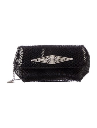 Kenneth Jay Lane Suede Clutch