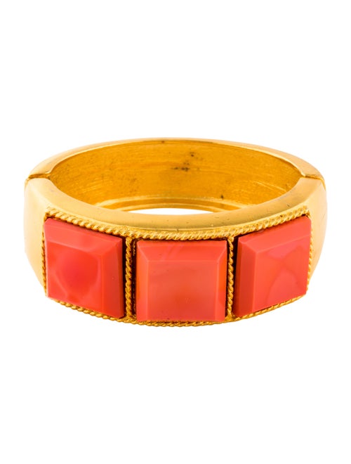Kenneth Jay Lane Resin Cuff Gold