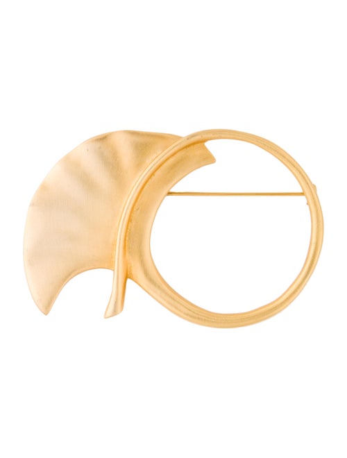Kenneth Jay Lane Brooch Gold