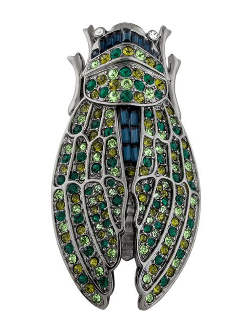 Kenneth Jay Lane Crystal Insect Brooch