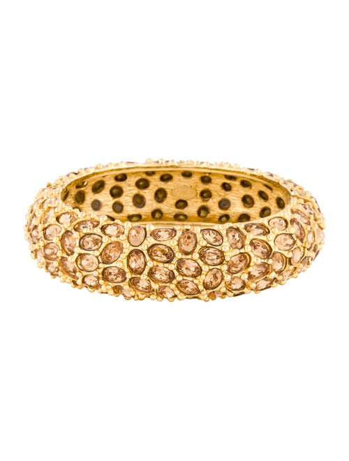 Kenneth Jay Lane Pavé Crystal Oval Hinge Bangle Go