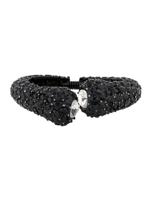 Kenneth Jay Lane Crystal Bypass Cuff