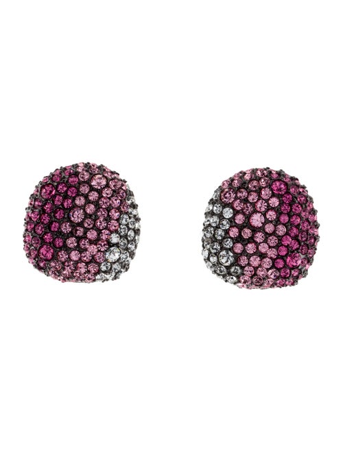 Kenneth Jay Lane Crystal Earlips