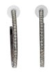 Kenneth Jay Lane Crystal Hoop Earrings