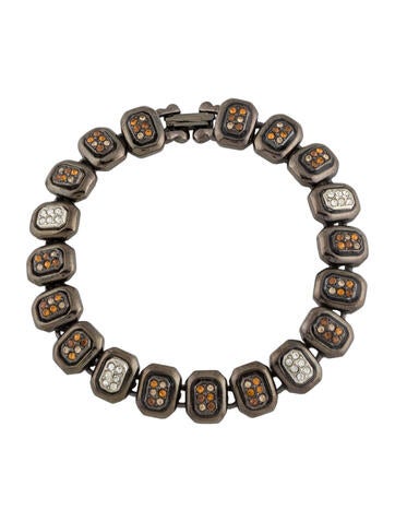 Kenneth Jay Lane Link Crystal Pave Bracelet