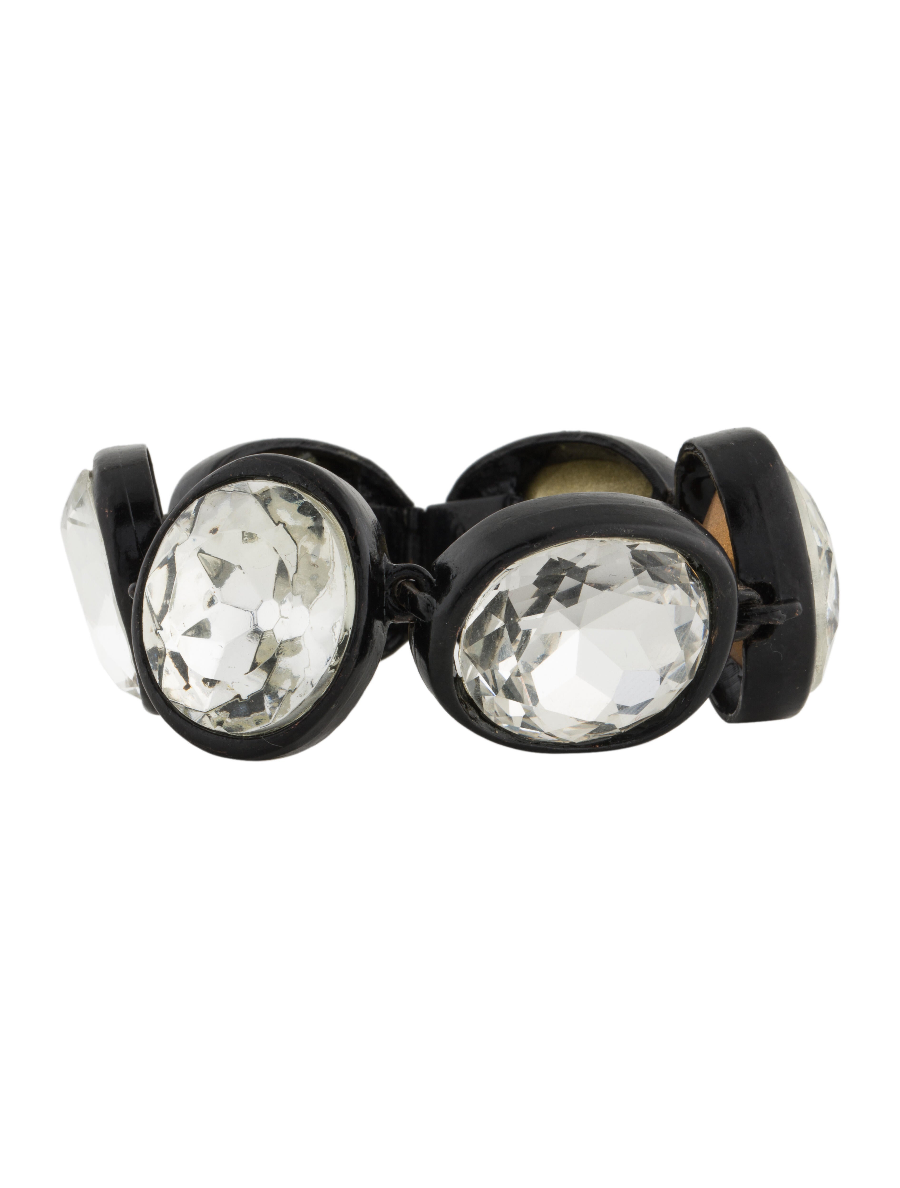 Kenneth Jay Lane Crystal Link Bracelet