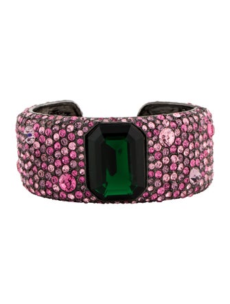 Kenneth Jay Lane Crystal Cuff Bracelet