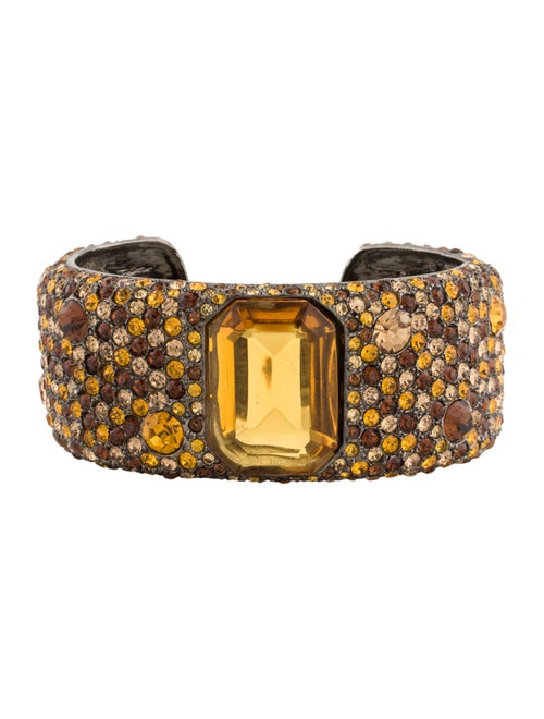 Kenneth Jay Lane Crystal Cuff Bracelet