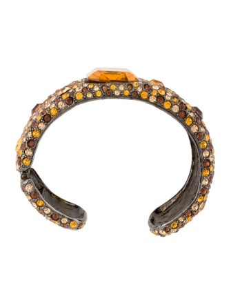 Kenneth Jay Lane Crystal Cuff Bracelet
