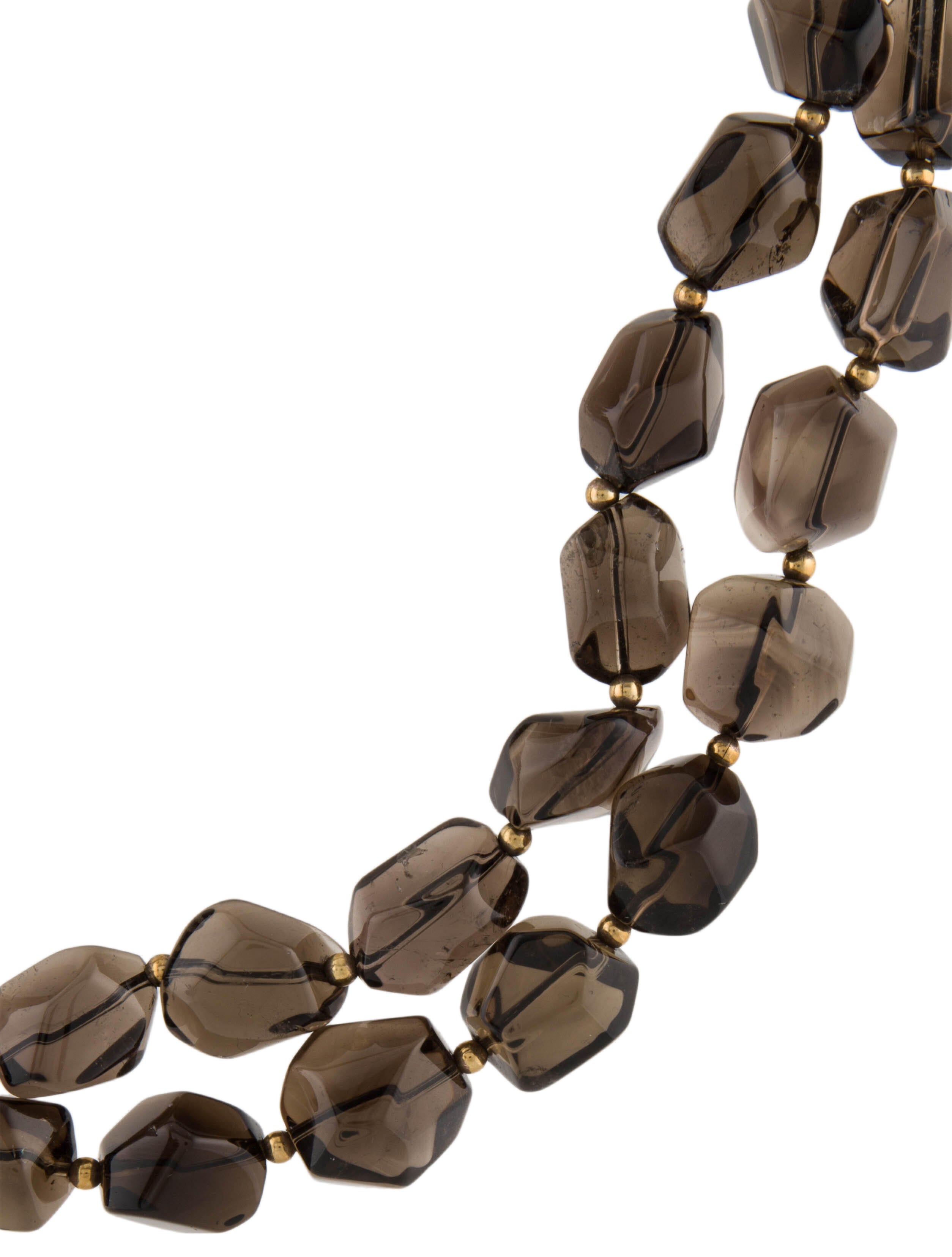 Jay Lane Rock Crystal Double Strand Necklace SilverTone