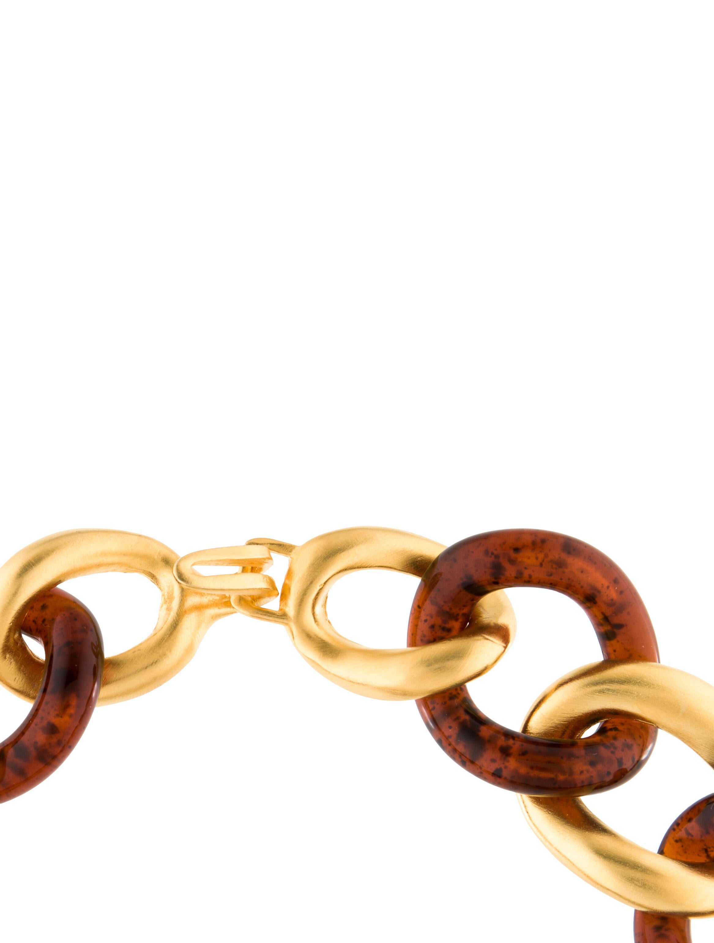 Kenneth Jay Lane Resin Link Necklace