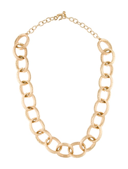 Kenneth Jay Lane Textured Adjustable Chain Necklace