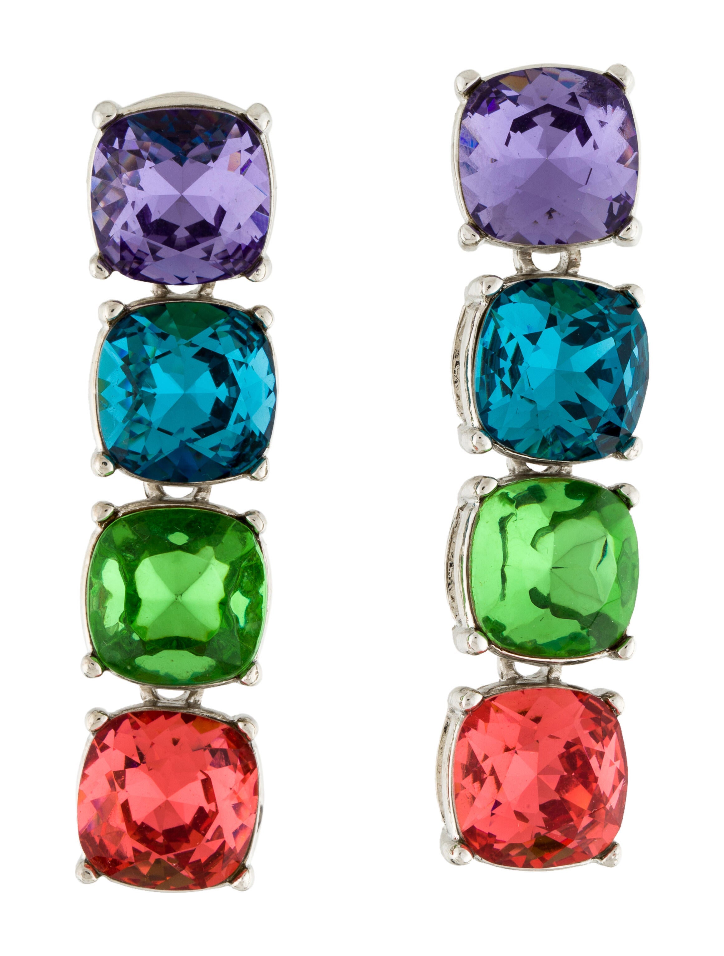 Kenneth Jay Lane Crystal Drop Earrings
