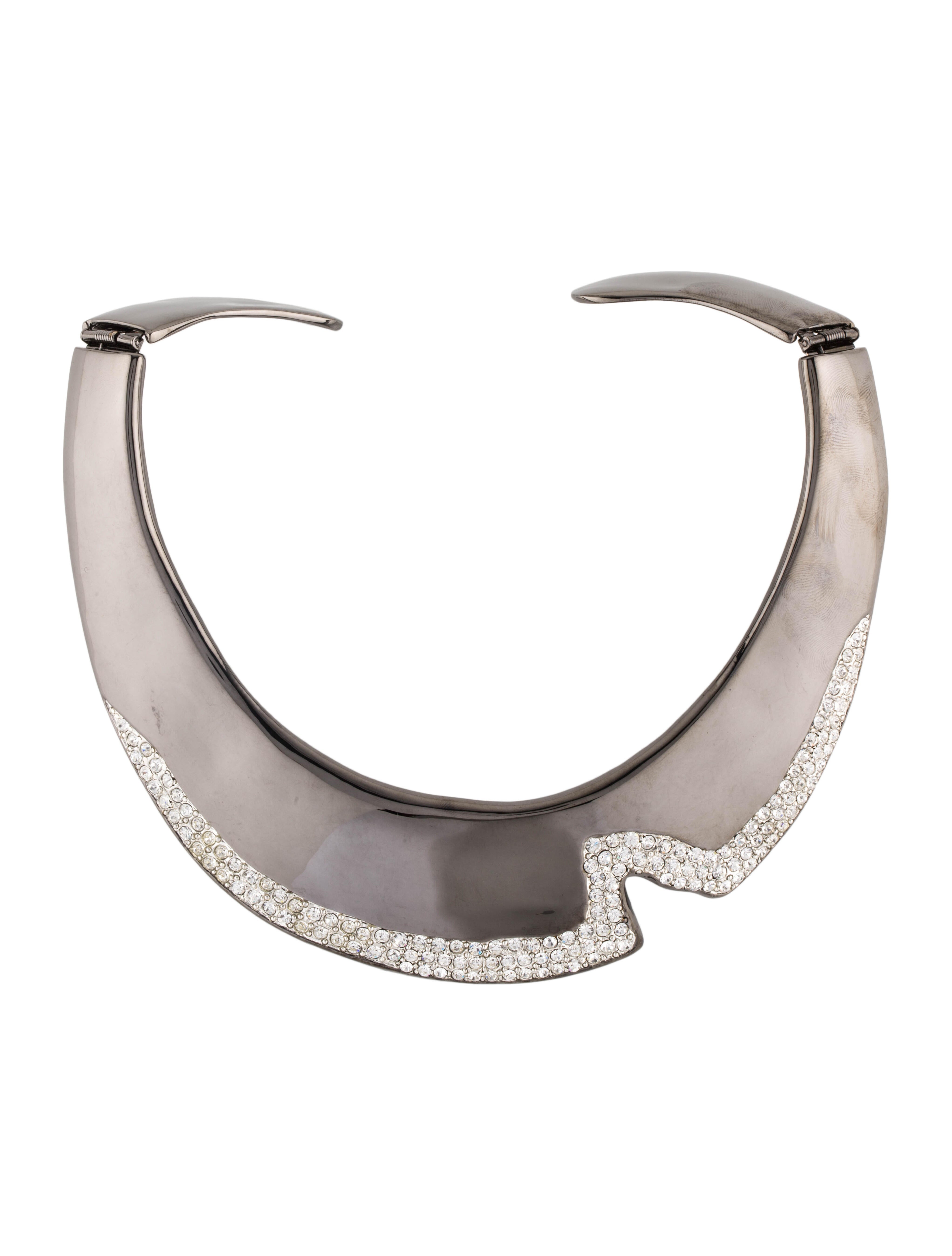 Kenneth Jay Lane Crystal Pave Collar Necklace