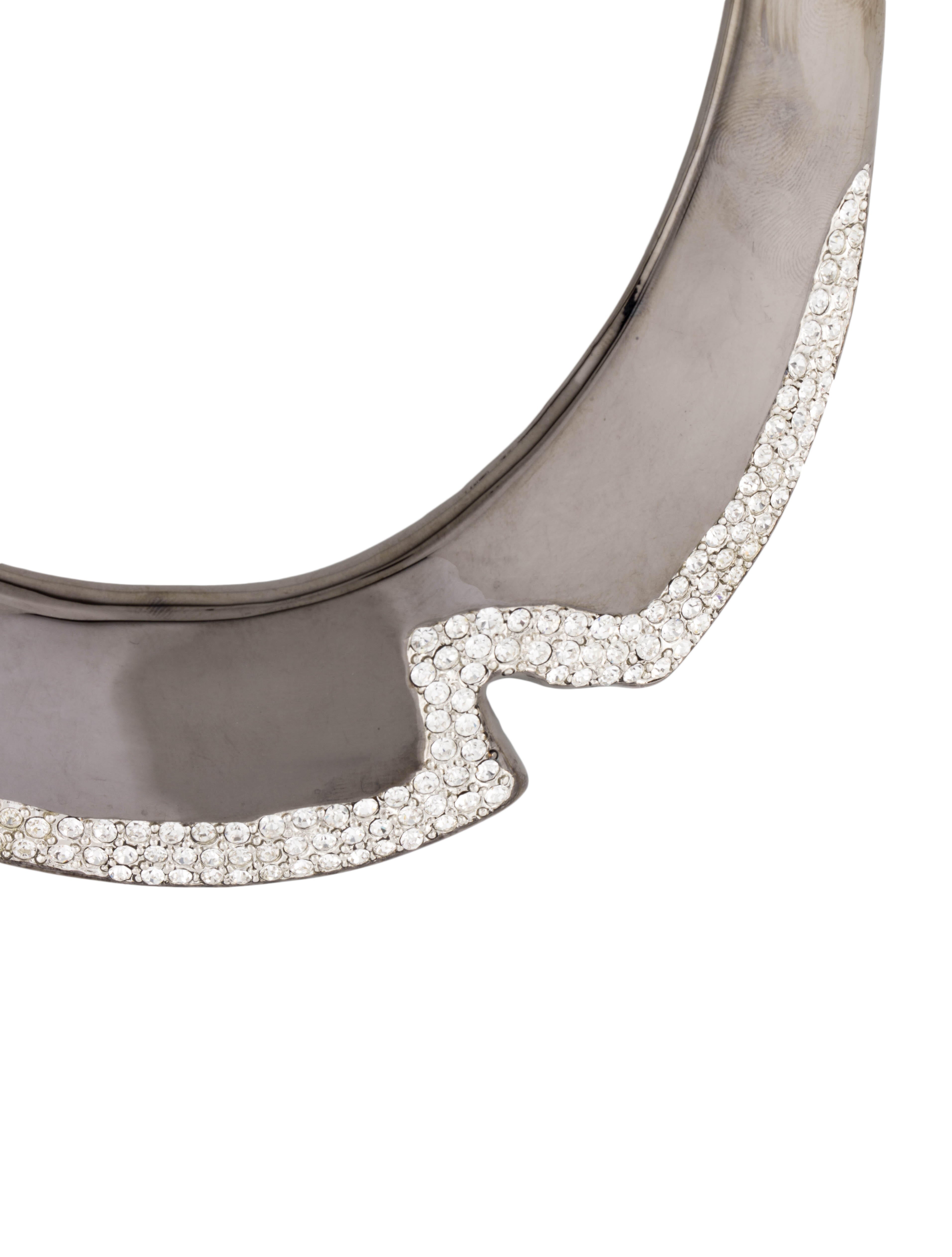 Kenneth Jay Lane Crystal Pave Collar Necklace