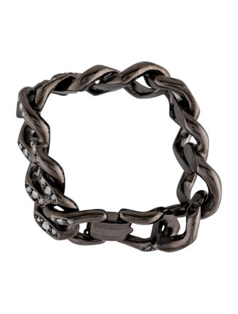 Kenneth Jay Lane Crystal Link Bracelet