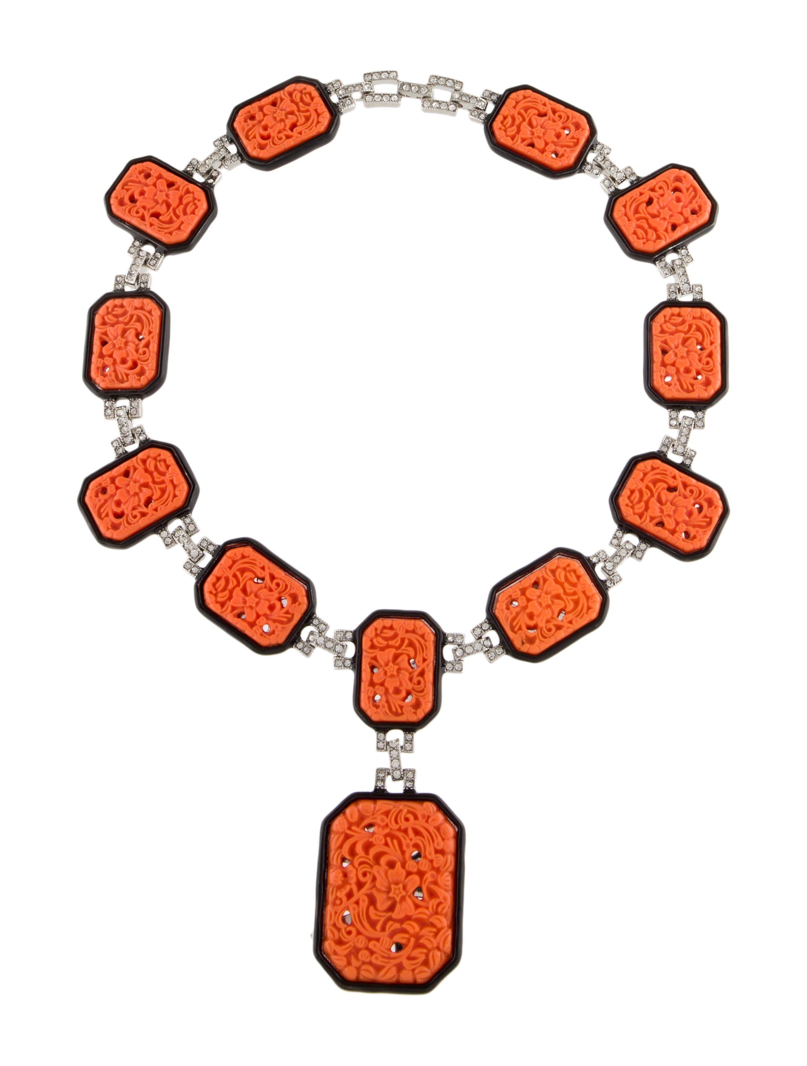 Christian Dior Lock Necklace Silver CHR21830 The RealReal