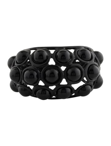 Kenneth Jay Lane Cuff Resin Hinged Bracelet