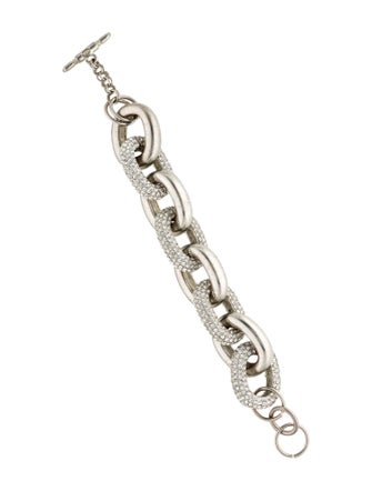 Kenneth Jay Lane Crystal Pave Chain Link Bracelet