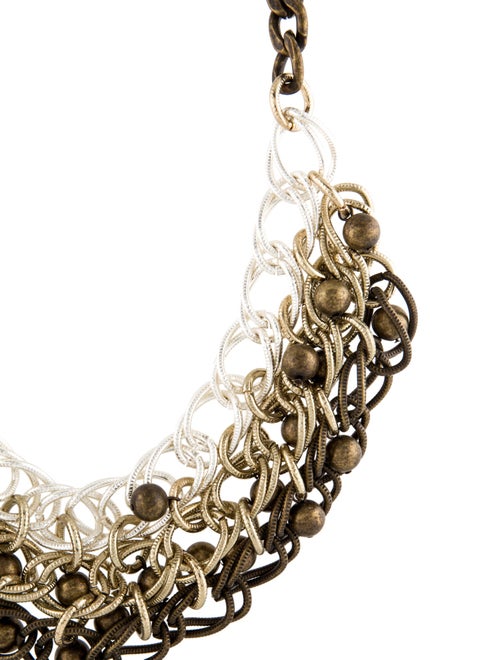 Kenneth Jay Lane Multi Chain Collar Necklace