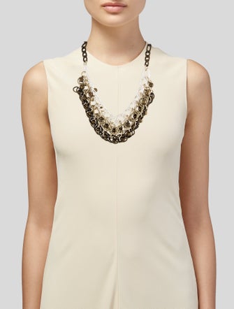 Kenneth Jay Lane Multi Chain Collar Necklace