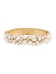 Kenneth Jay Lane Crystal & Resin Hinge Bangle Bracelet