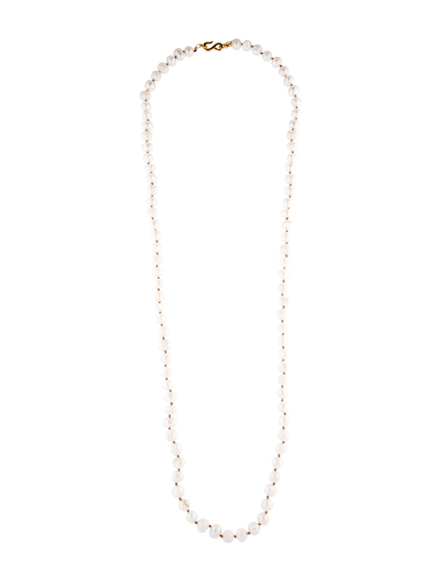 Kenneth Jay Lane Graduated Pearl Strand Necklace
