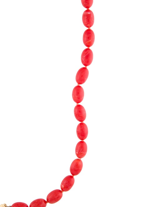 Kenneth Jay Lane Resin Bead Strand Necklace