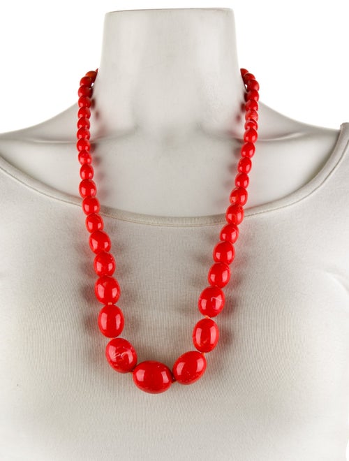 Kenneth Jay Lane Resin Bead Strand Necklace