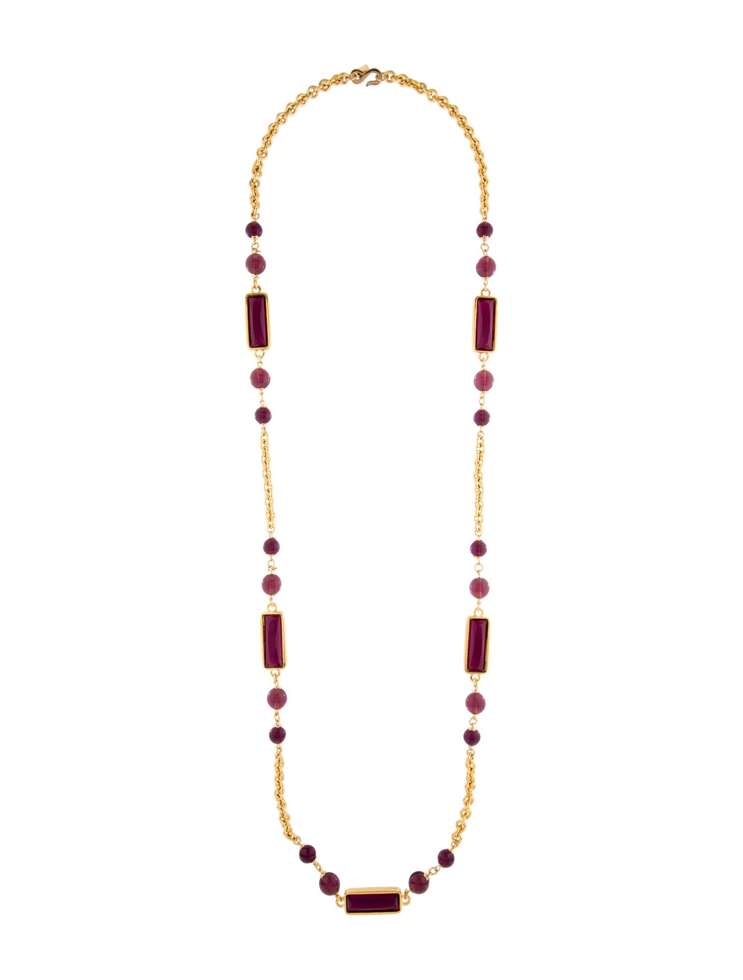 Kenneth Jay Lane Crystal & Resin Bead Collar Necklace
