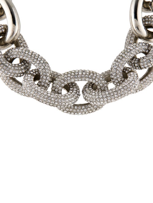 Kenneth Jay Lane Crystal Front-Link Chain Necklace