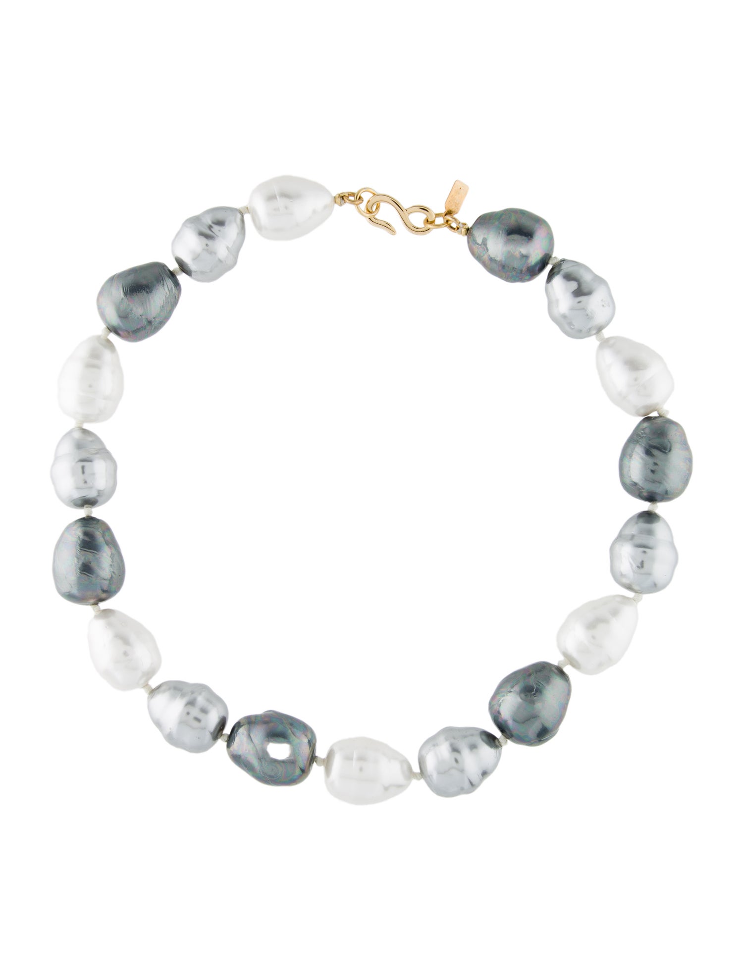 Kenneth Jay Lane Faux Pearl Bead Strand Necklace