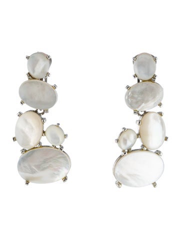Kenneth Jay Lane Drop Mother of Pearl Earrings