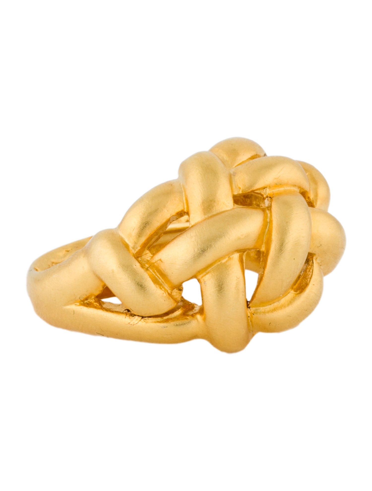 Kenneth Jay Lane Weave Cocktail Ring