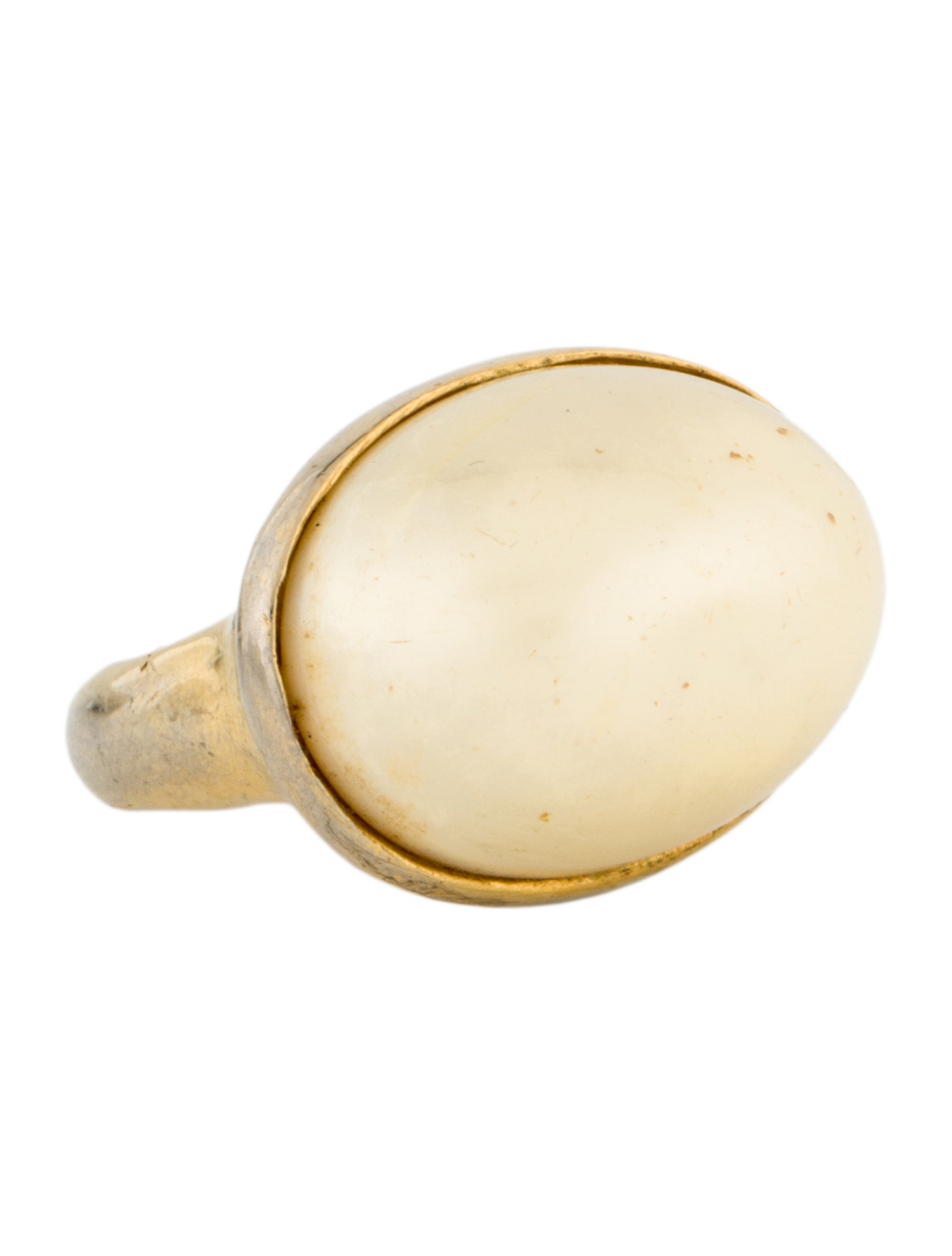 Kenneth Jay Lane Faux Pearl Cocktail Ring