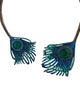 Kenneth Jay Lane Crystal Feather Choker Necklace