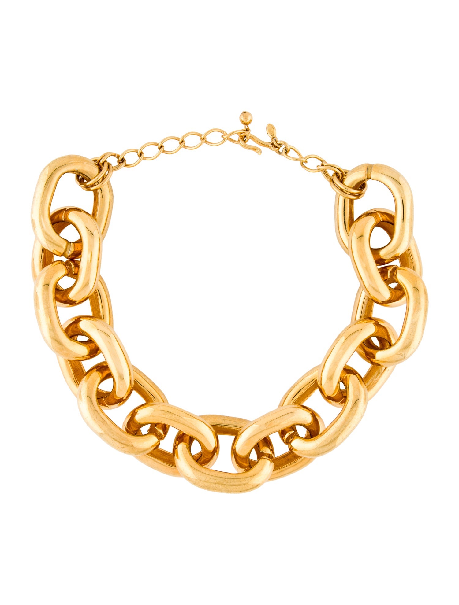 Kenneth Jay Lane Link Chain Collar Necklace