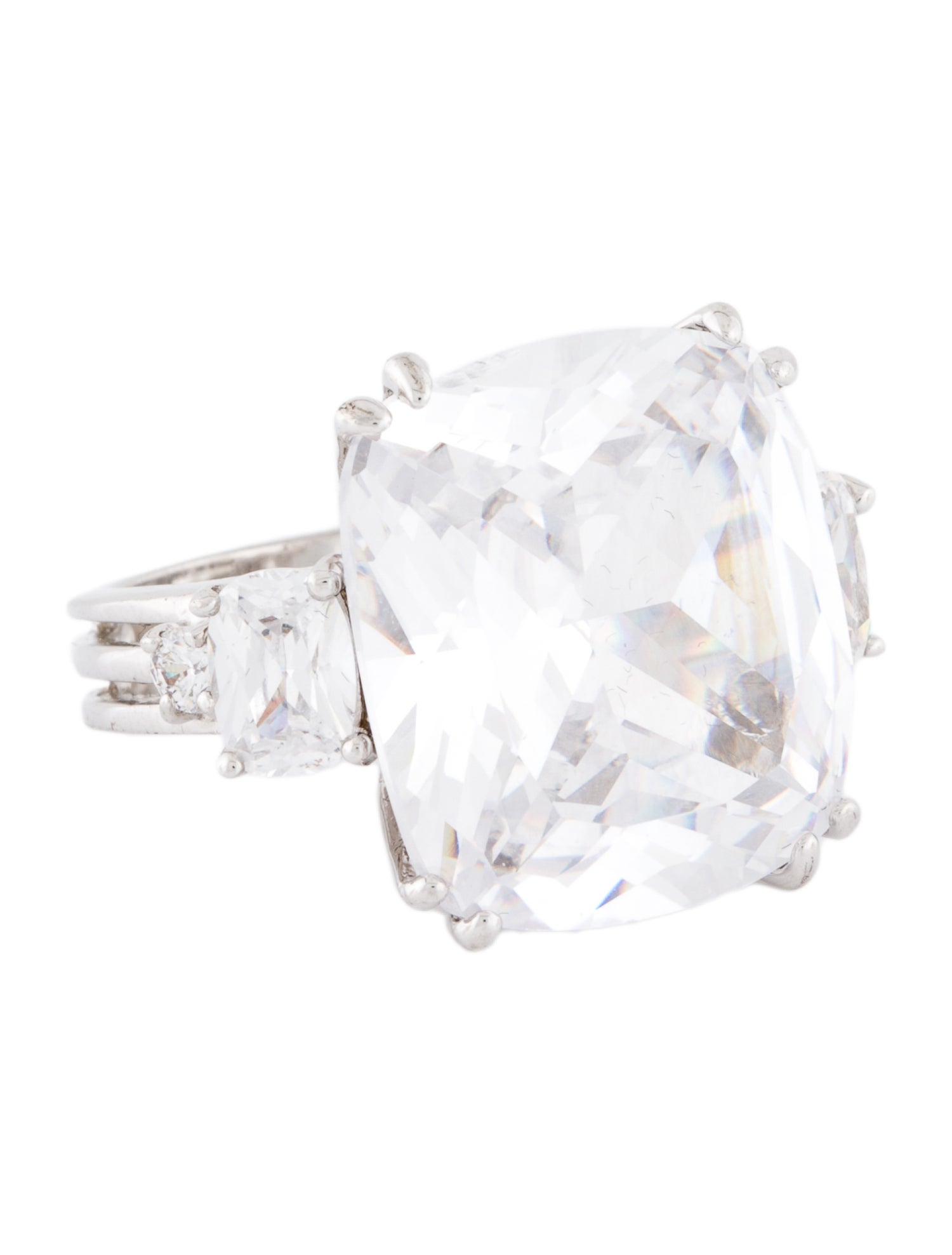 Kenneth Jay Lane Crystal Cocktail Ring