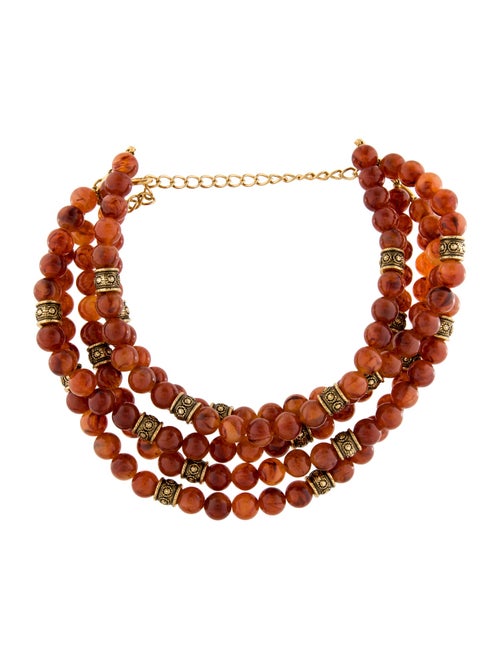 Kenneth Jay Lane Beaded Multistrand Choker Necklace