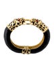 Kenneth Jay Lane Enamel & Crystal Jungle Cat Bracelet